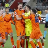 Lugano a été sorti de la Conference League par Celje à Thoune KEYSTONE/PETER SCHNEIDER